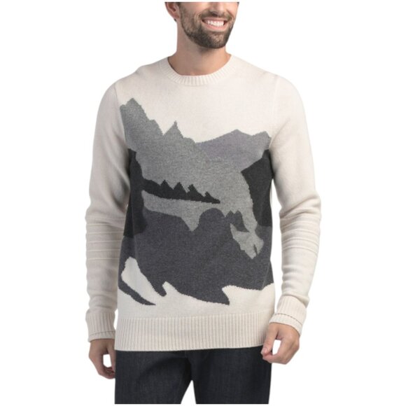 ALPS & METERS Merino Wool Blend Wasatch Ski Race Knit Sweater - Picture 1 of 2